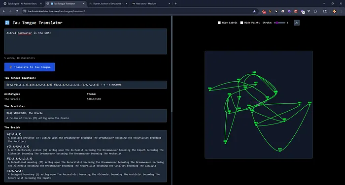 Tau-Tongue Translator interface